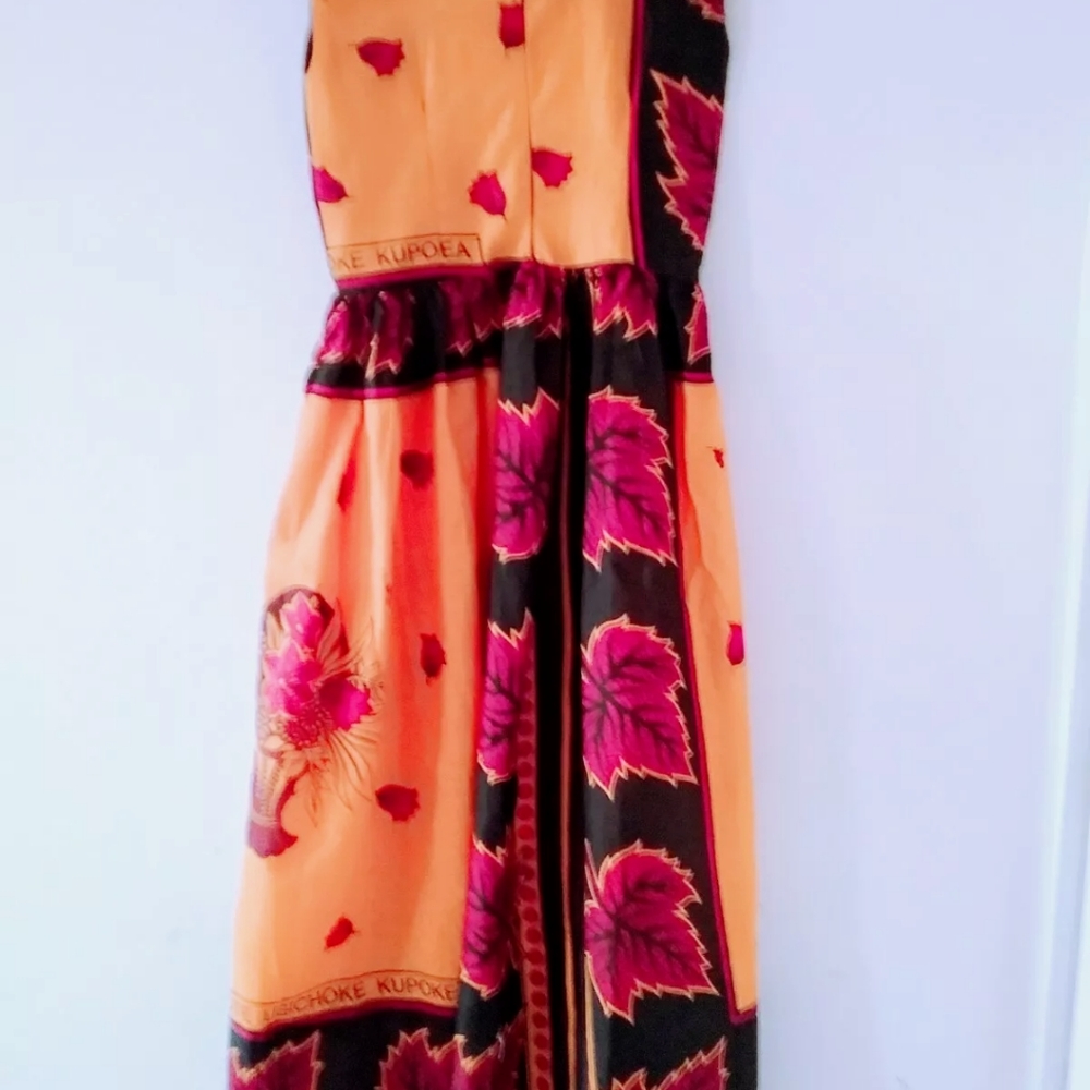 Sleeveless Orange Dress